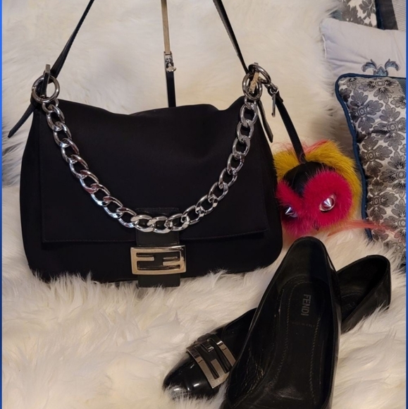 Fendi Handbags - 🖤🖤Fendi Neoprene Black Mama Baguette🖤🖤